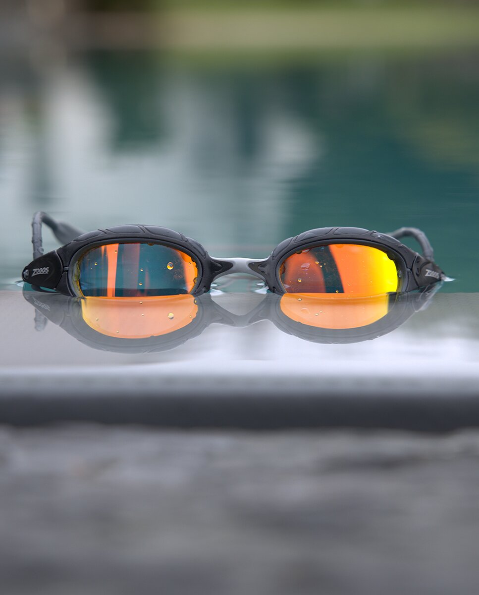 Óculos de Natação Predator Titanium Regular Preto / Laranja-4