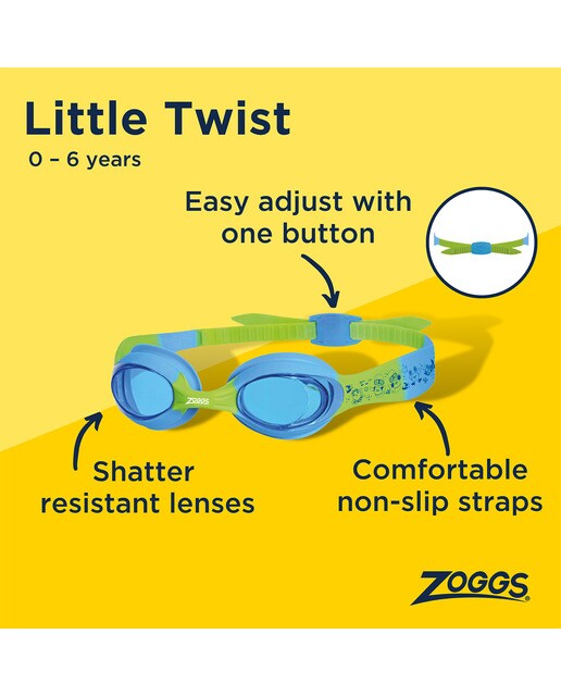 Óculos de Natação de Criança Little Twist Azul / Verde-3
