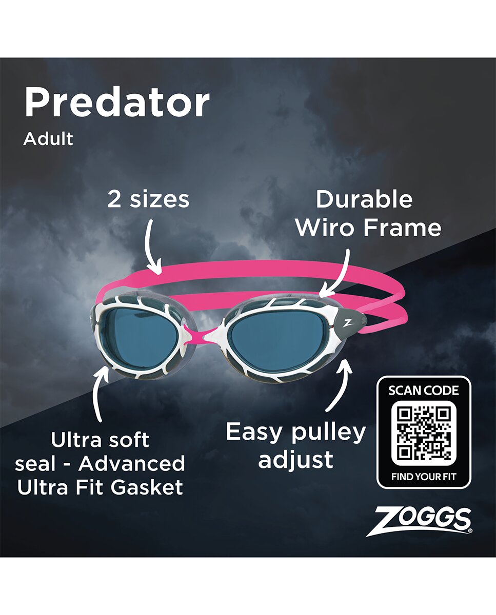 Óculos de Natação Predator de Zoggs Branco-3