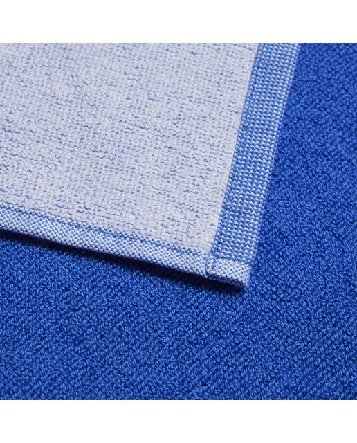 Toalha Grande Azul / Branco-2