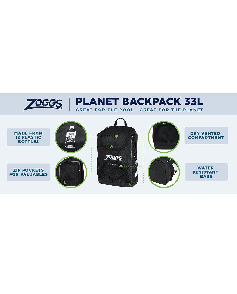 Mochila Planet de Zoggs Preto / Cinzento-3