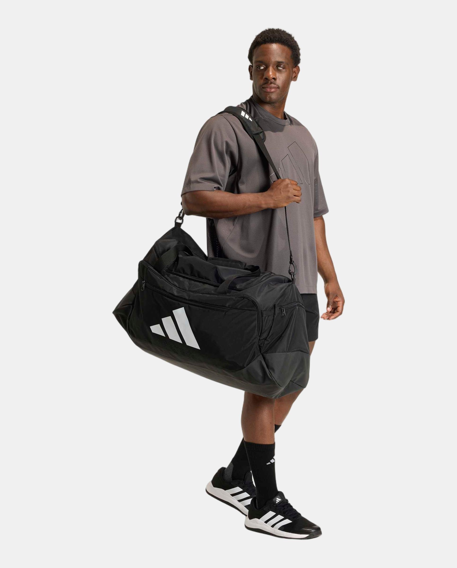 Mala de viagem grande Training Defender da Adidas Preto-8