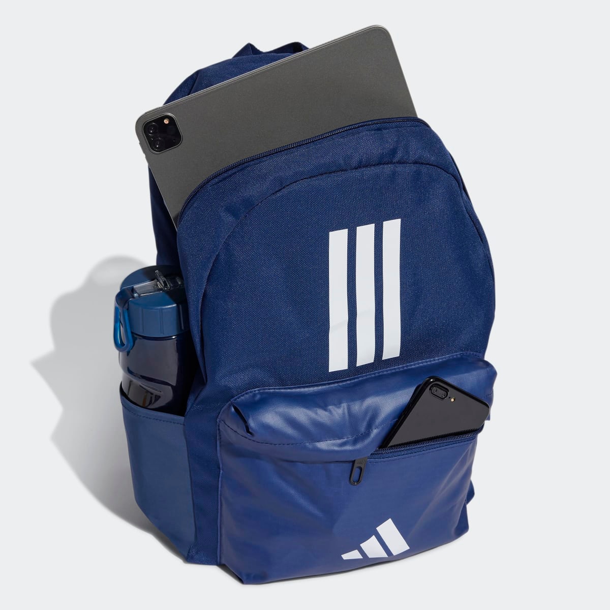 Mochila Classic Back-to-School 3 Faixas Unissexo Azul-4
