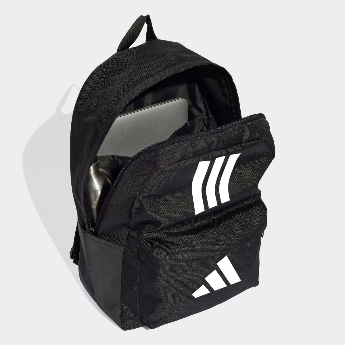 Mochila Classic Back-to-School 3 Faixas Unissexo Preto-4