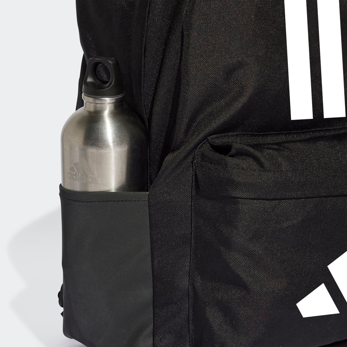 Mochila Classic Back-to-School 3 Faixas Unissexo Preto-6
