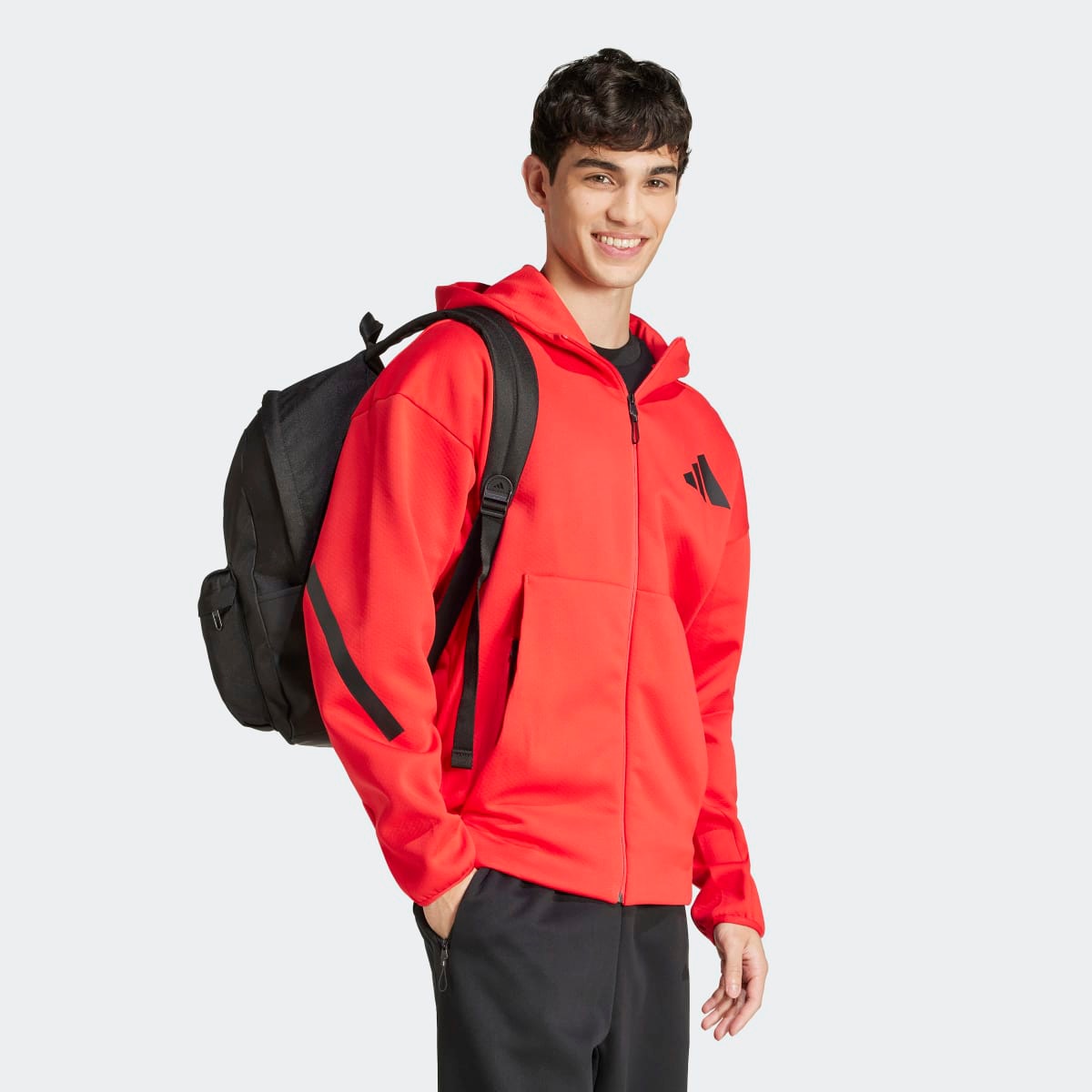 Mochila Classic Back-to-School 3 Faixas Unissexo Preto-7