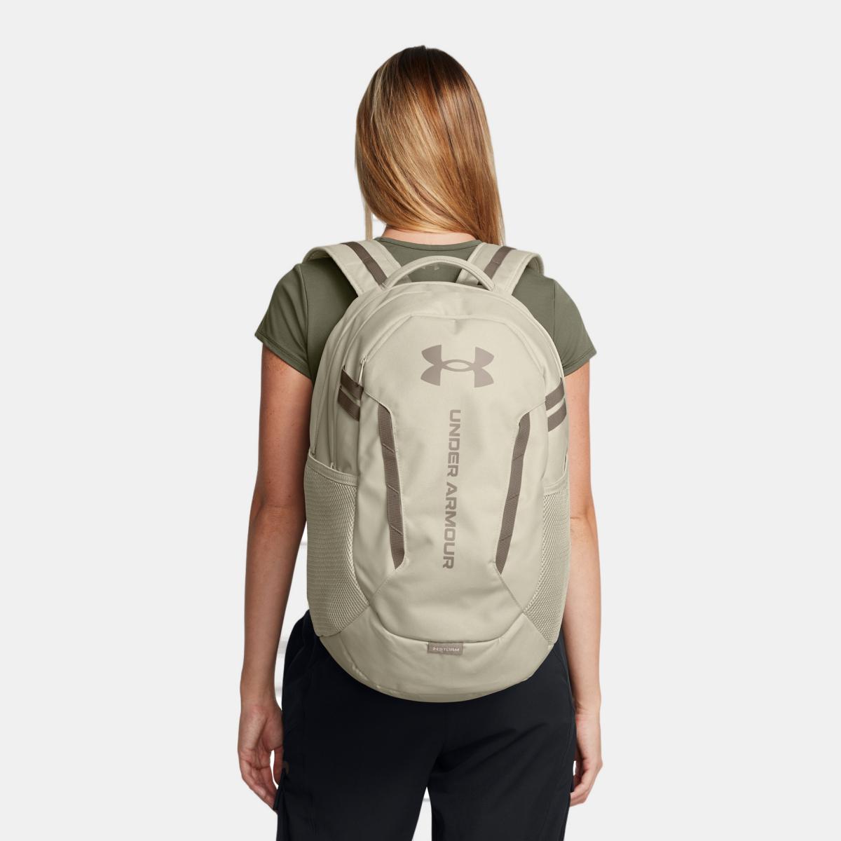 Mochila 29 litros UNISEX UA Hustle 6.0 Backpack UNDER ARMOUR Caqui-5