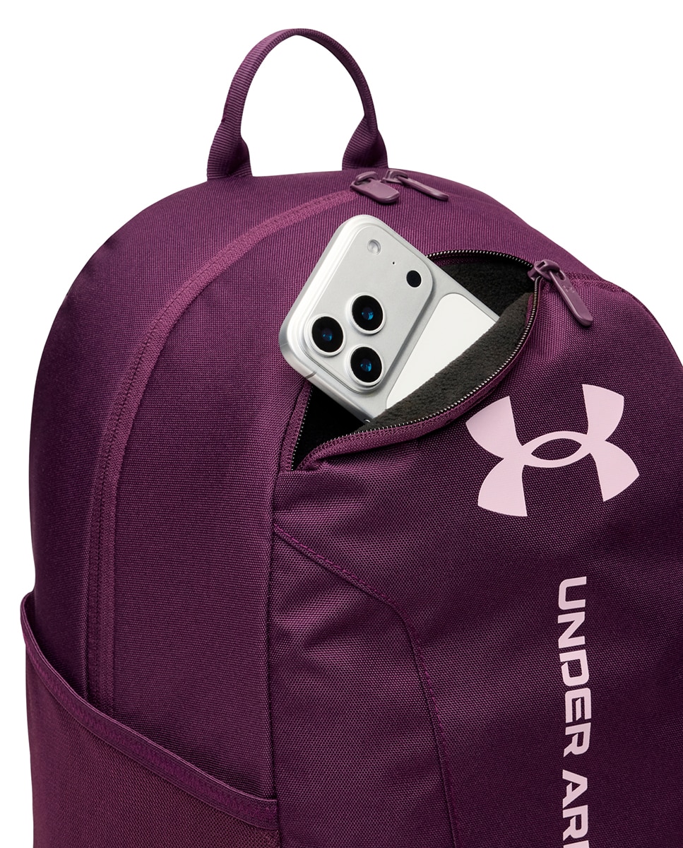 Mochila 26,5 Litros Unissexo UA Hustle Lite Backpack Roxos-3