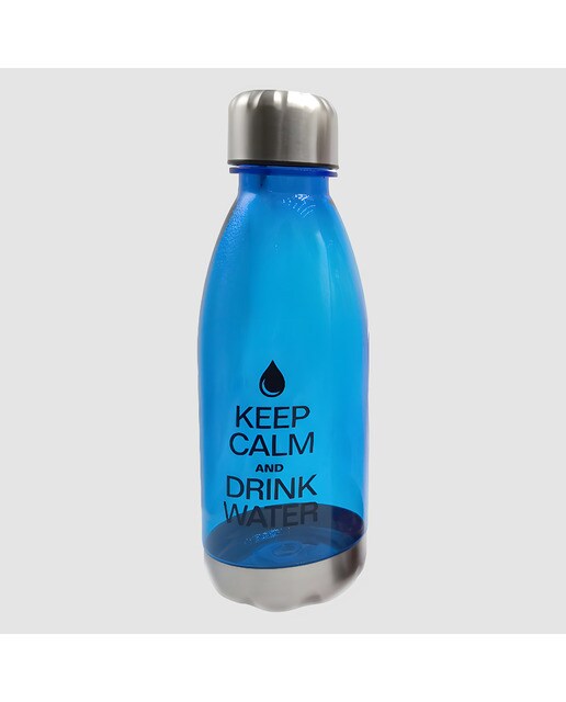Botella Office - Keep calm and drink water Aquatis Azul-1