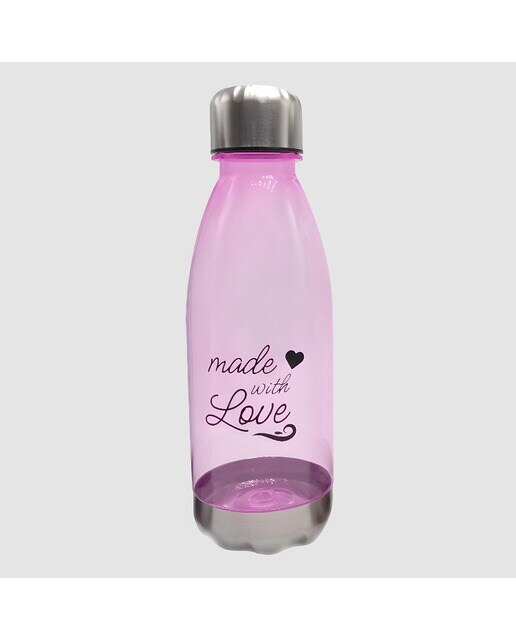 Botella Office - Made with love Aquatis Rosa-1