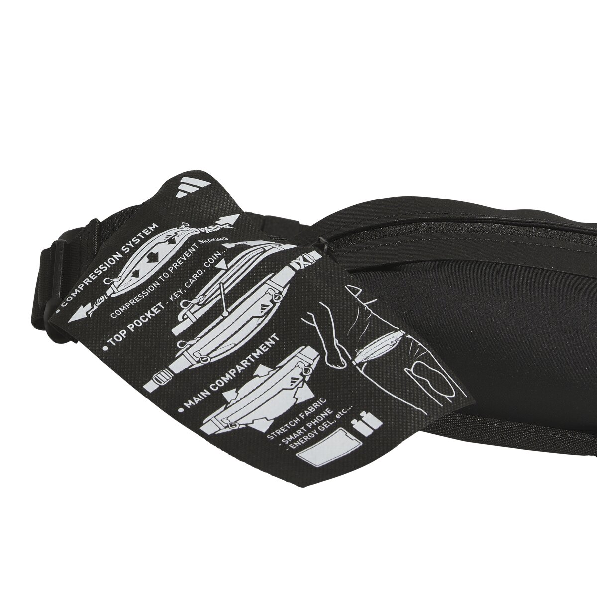 Cinturão de running unisex RUN WB Adidas Preto-5