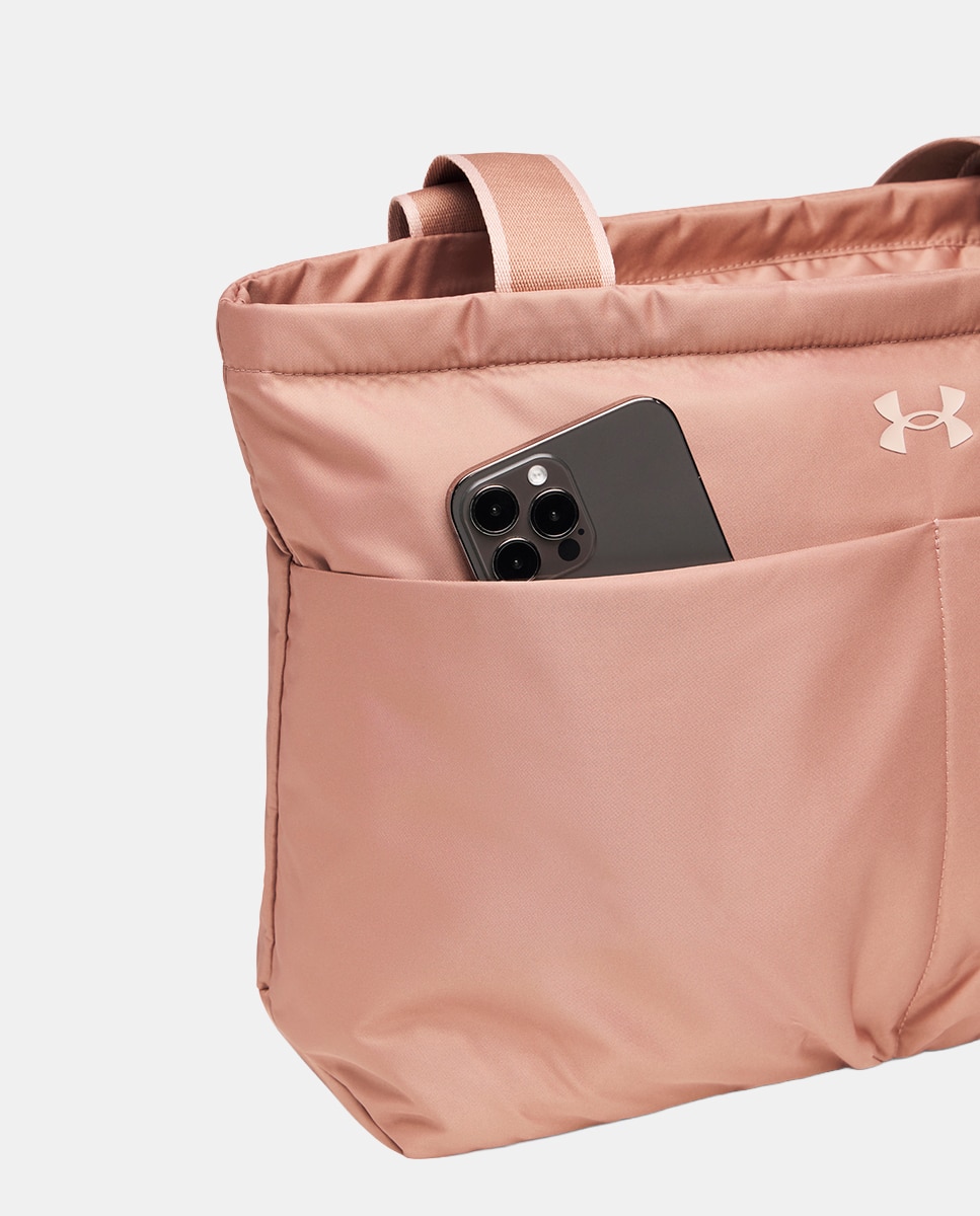 Mala de desporto de 26 litros para mulher UA Studio Lite Tote da Under Armour Castanho-4