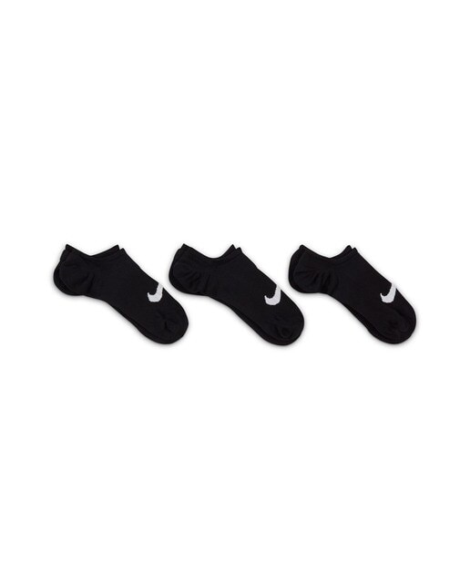 Pack de 3 pares de meias tipo pezinhos Everyday Plus Lightweight Preto / Branco-2