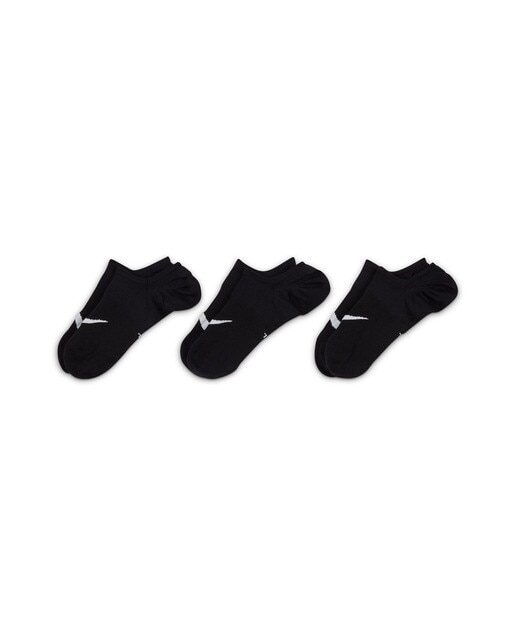 Pack de 3 pares de meias tipo pezinhos Everyday Plus Lightweight Preto / Branco-3