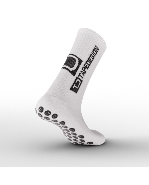 Calcetines de hombre Fútbol TapeDesign Classic - Blanco Blanco-2