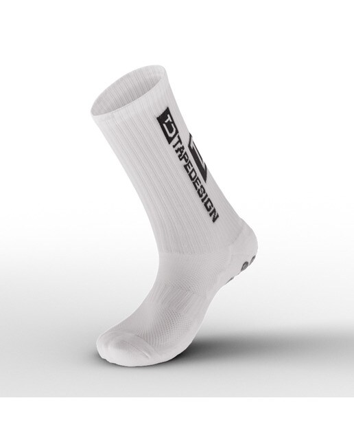 Calcetines de hombre Fútbol TapeDesign Classic - Blanco Blanco-3