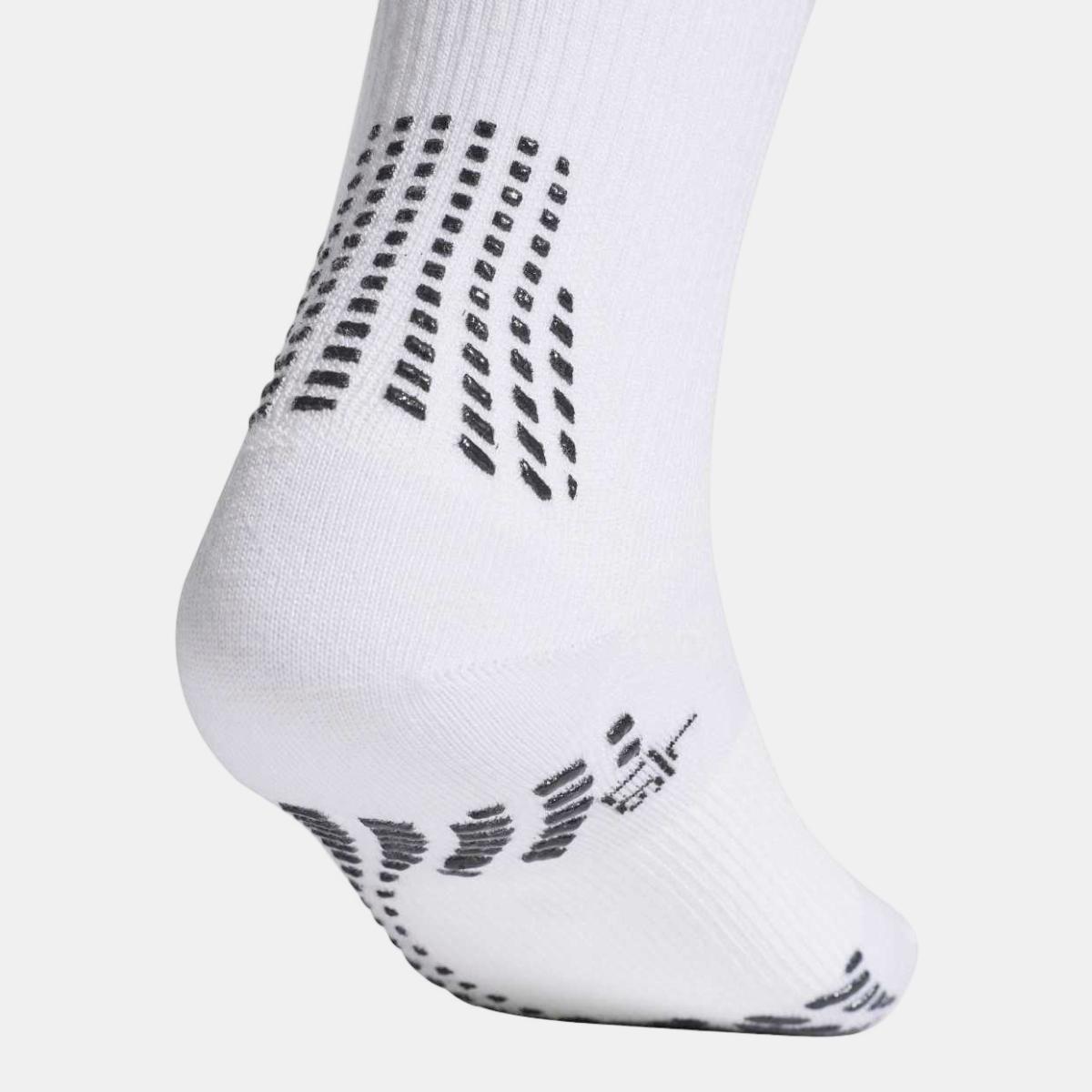 Meias de Futebol com Sola Grip Branco-3