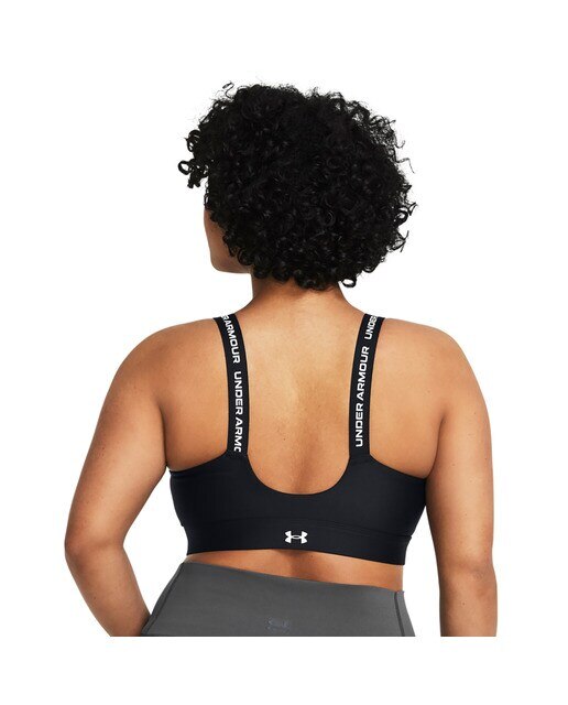Top de mujer Infinity High Zip 2.0 Bra Under Armour - Negro / Blanco Negro / Blanco-2