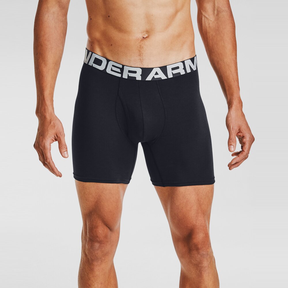 Pack de 3 boxers Charged Cotton® de 15 cm Preto-3