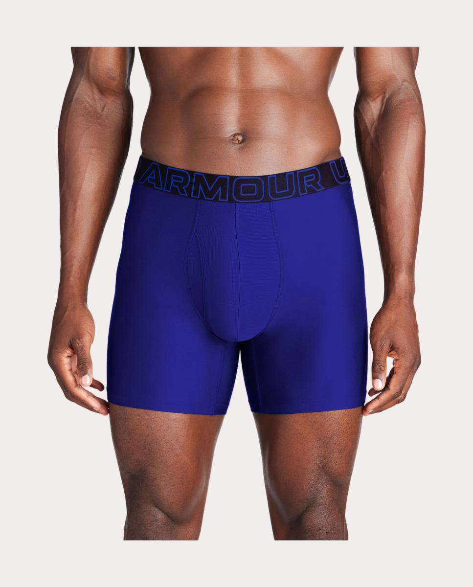 Boxers Desportivos de Homem M UA Perf Tech 6in Azul-4