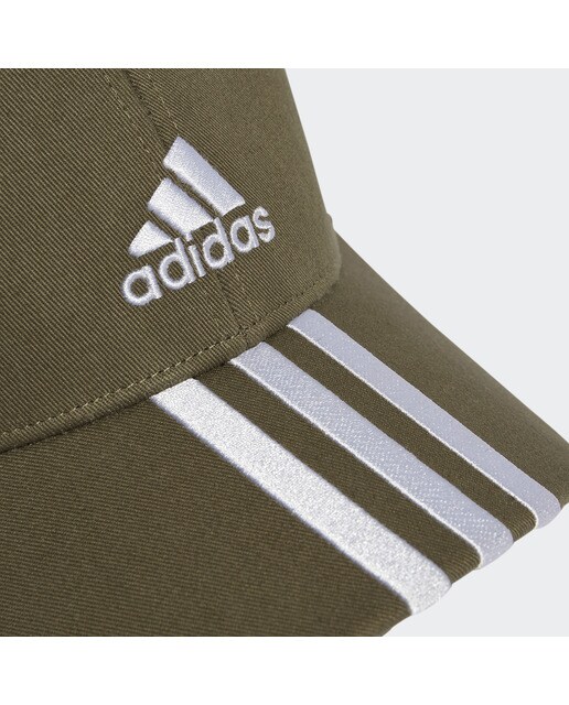 Boné Cotton Twill Baseball 3 Faixas Verde-3