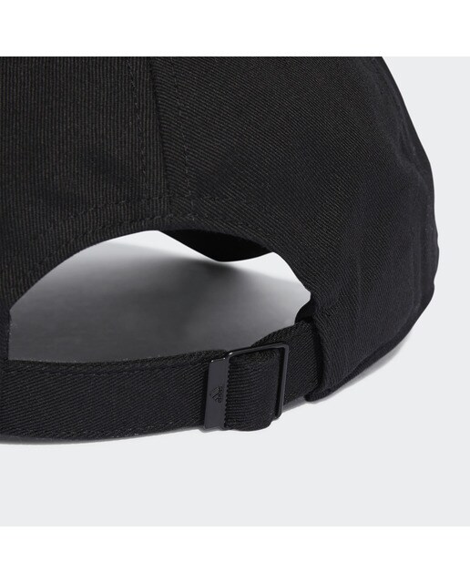 Boné Cotton Twill Baseball 3 Faixas Preto / Branco-4