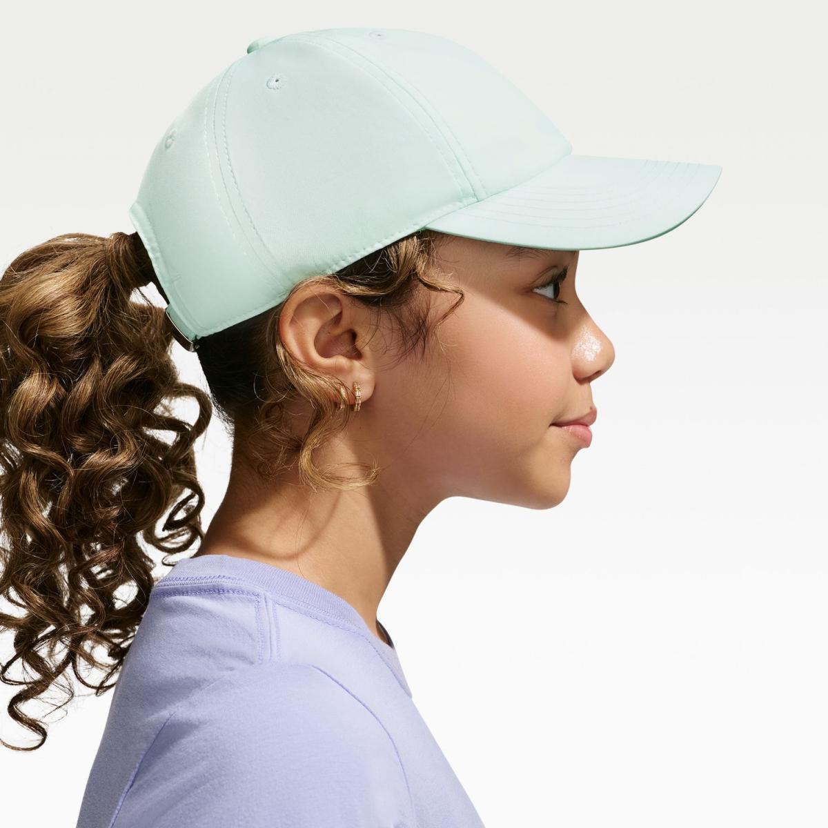 Boné de Menino sem Estrutura Dri-FIT Club Swoosh Verde-menta-4