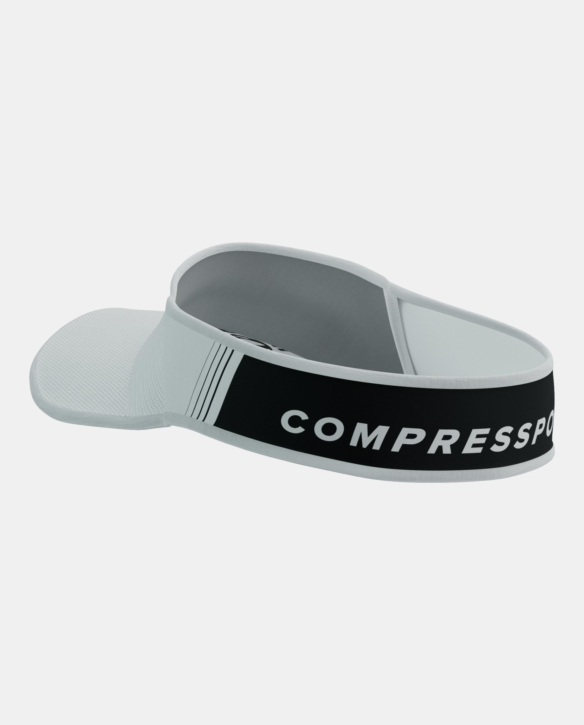 Visera de running Unisex Visor Ultralight Compressport - Blanco Blanco-2