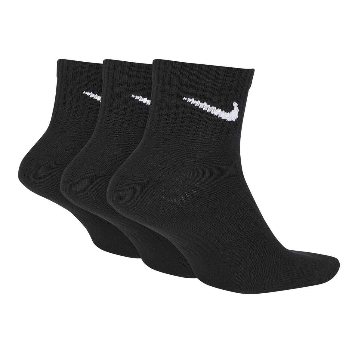 Pack de 3 pares de meias de training Everyday Lightweight Ankle Nike Preto-2