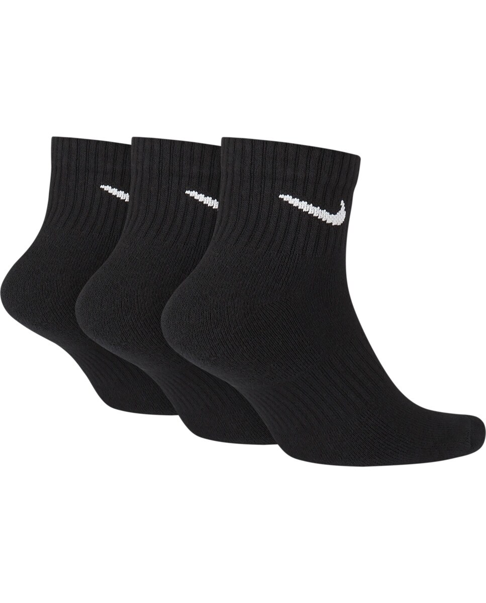 Pack de 3 pares de meias de training Everyday Cushion Ankle Nike Preto-2