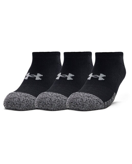 Pack de 3 pares de meias HeatGear® No Show Preto-1