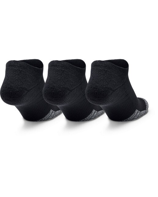 Pack de 3 pares de meias HeatGear® No Show Preto-2