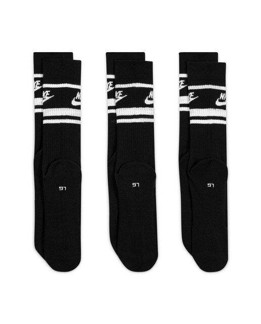 Pack de 3 Pares de Meias Sportswear Everyday Essential Preto-2