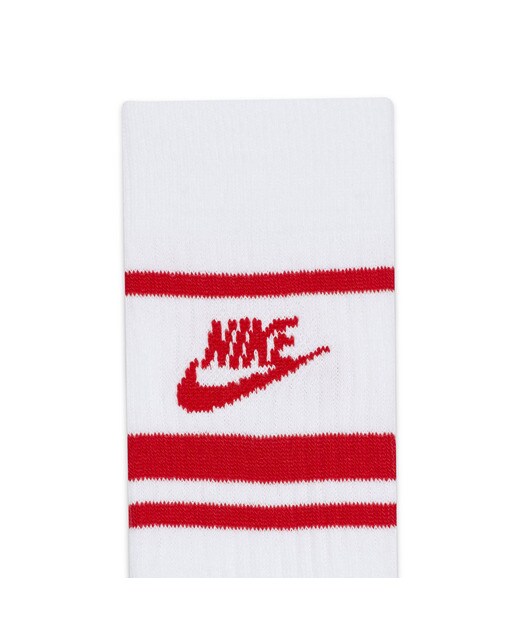 Pack de 3 Pares de Meias Sportswear Everyday Essential Branco / Vermelho-3