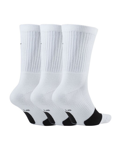 Pack de 3 Pares de Meias Everyday Crew Basketball Branco / Preto-2