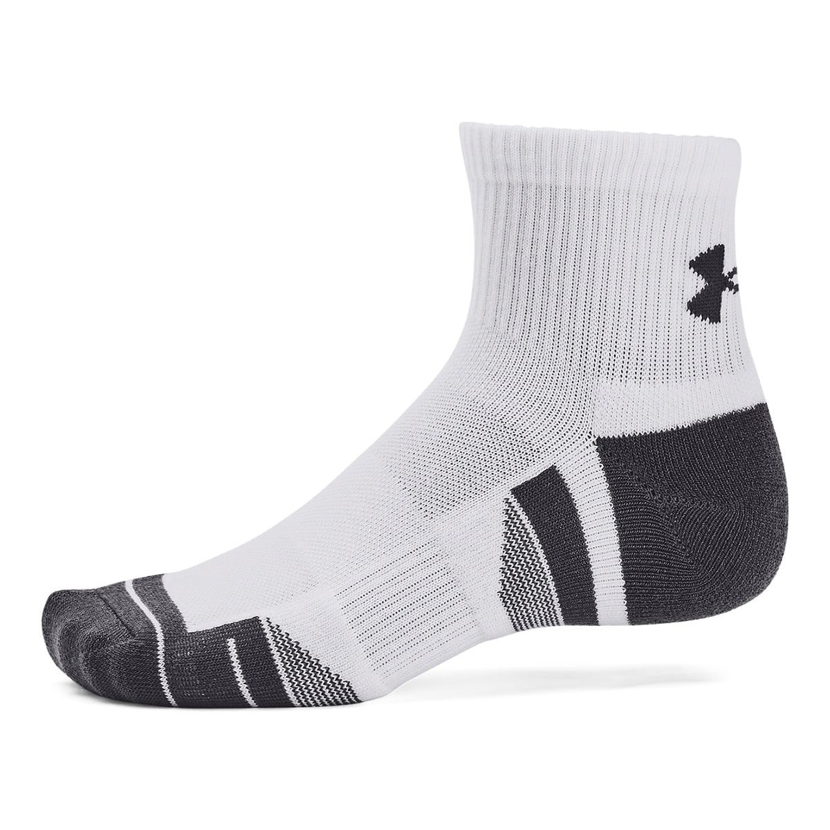 Pack de 3 Pares de Meias Performance Tech Quarter Branco / Cinzento-4