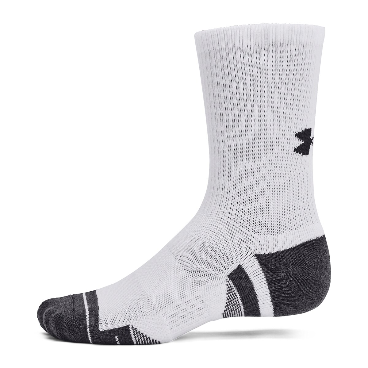 Pack de 3 Pares de Meias Performance Tech Crew Branco / Cinzento-4