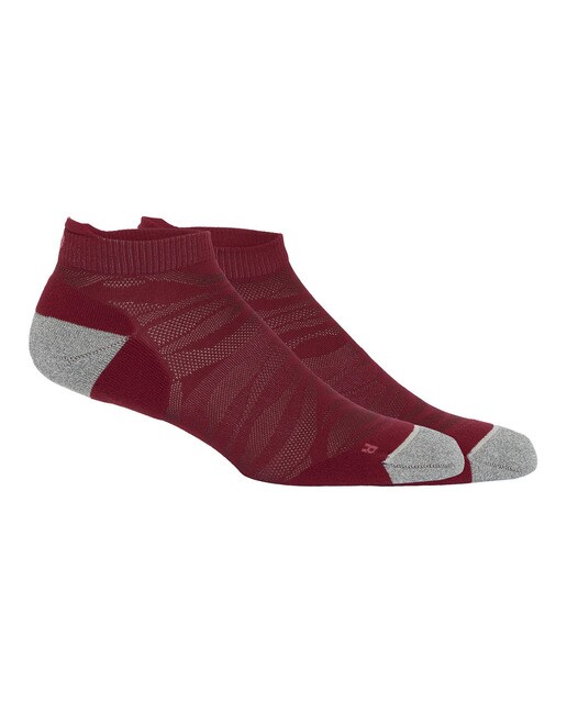 Meias de Running Nagino Run Ankle Sock Bordeaux-2