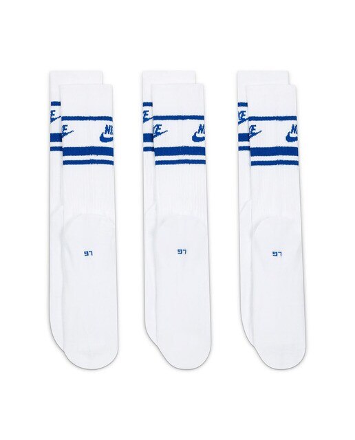 Pack de 3 Pares de Meias Sportwear Dri-Fit Everyday Essential Branco / Azul-2