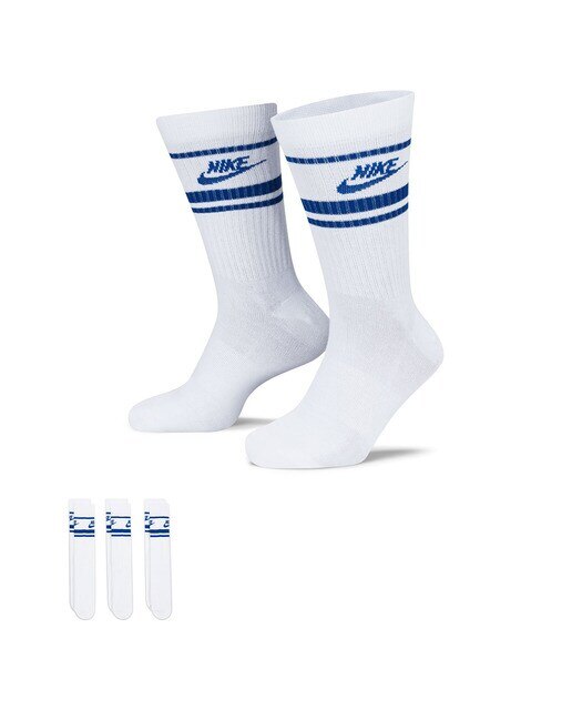 Pack de 3 Pares de Meias Sportwear Dri-Fit Everyday Essential Branco / Azul-3