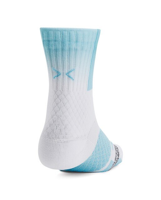 Meias Curry ArmourDry™ Playmaker Mid-Crew Branco / Azul-2