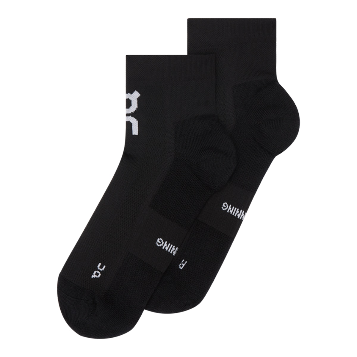 Imagen 0 de Calcetines de running unisex Core Run Sock Mid 2P On Negro