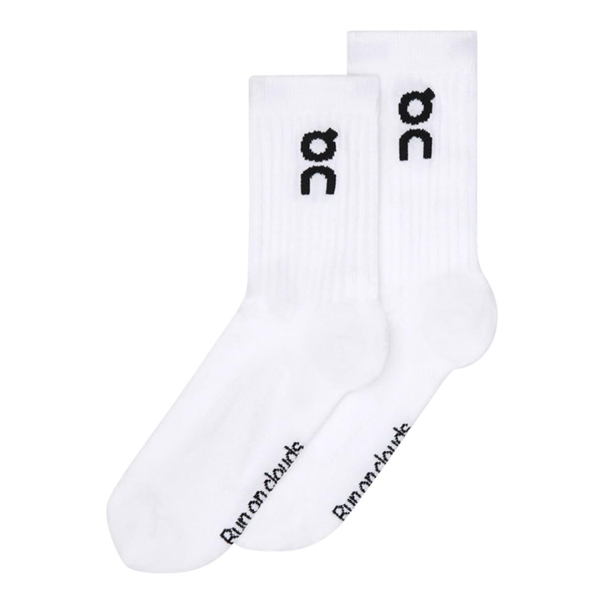 Imagen 0 de Calcetines de running unisex Logo Sock High 3P On Blanco