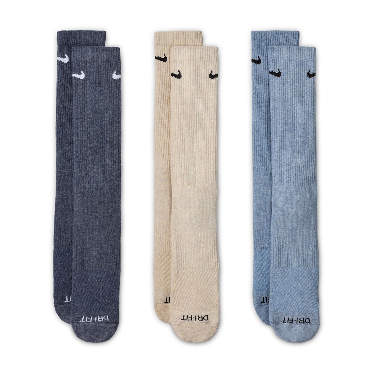 Meias Everyday Plus Cushioned Crew S Branco-1