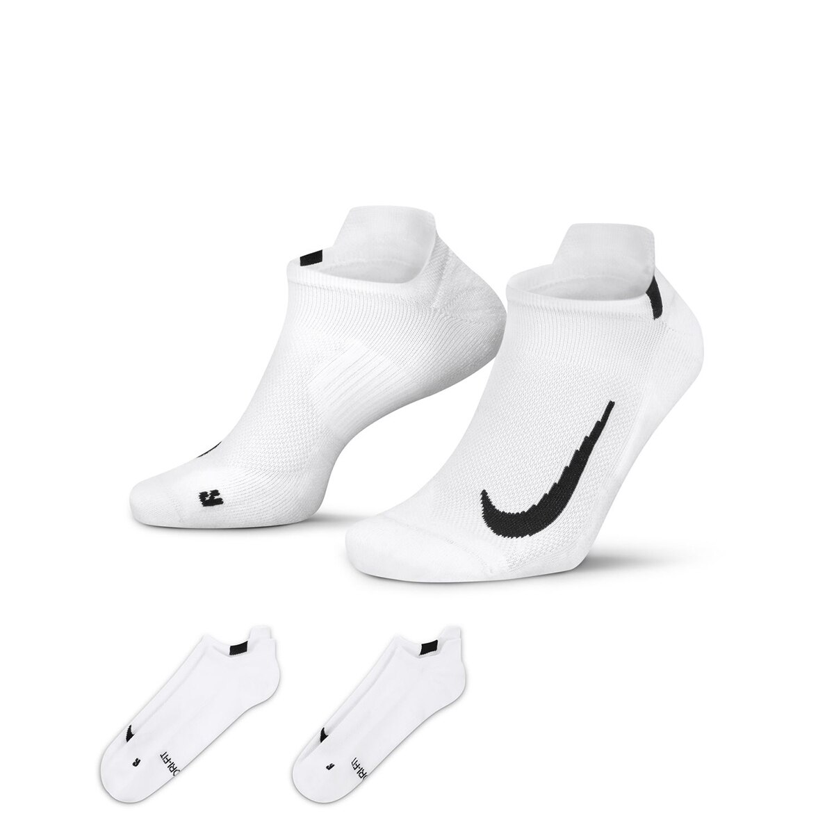 Pack de 2 pares de meias Multiplier Nike Branco-4