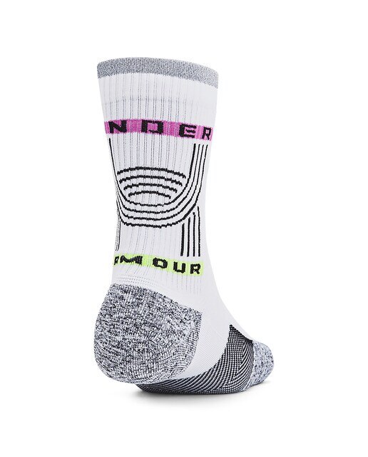 Meias de Running Unissexo Ua Ad Run Cushi Branco-2