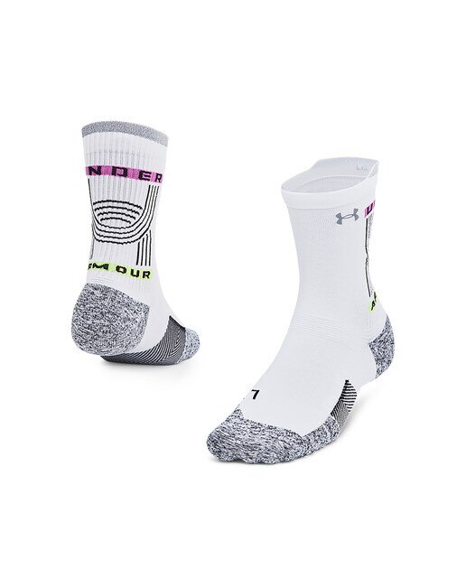 Meias de Running Unissexo Ua Ad Run Cushi Branco-3
