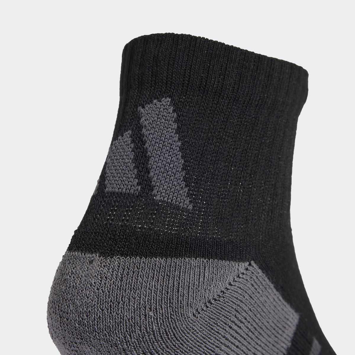 Meias Essentials Climacool Quarter Unissexo Preto-3