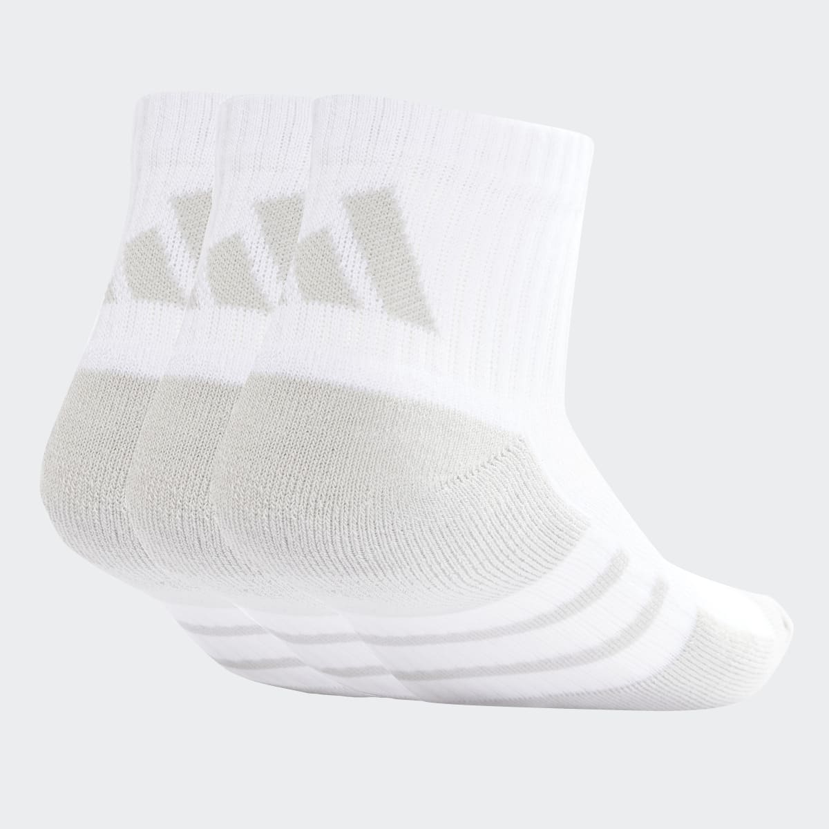 Meias Essentials Climacool Quarter Unissexo Branco-2