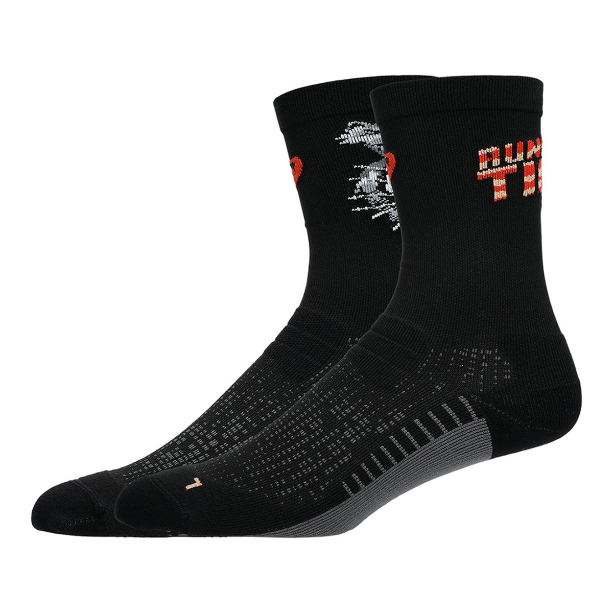 Meias de Running Unissexo Performance Run Sock Crew Preto-2